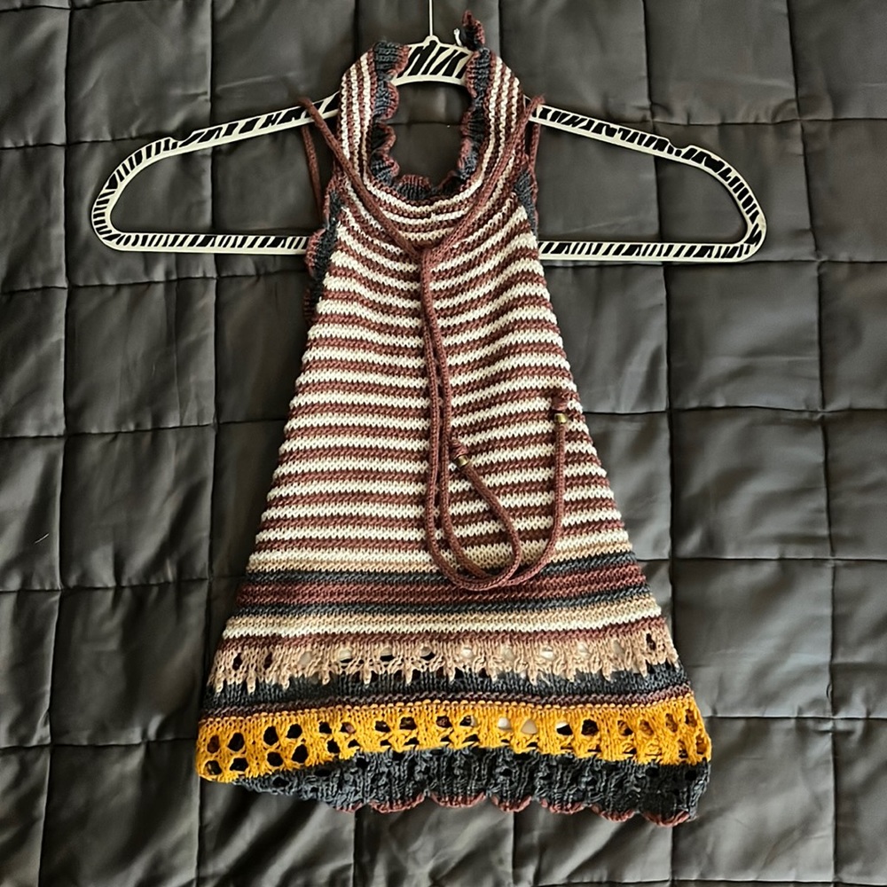 Crochet Boho Halter Top
